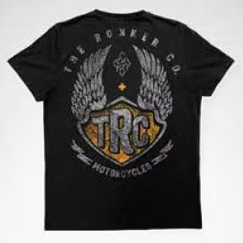 ROKKER SHIRT FALLEN ANGEL BLACK ROKKER SHIRT FALLEN ANGEL BLACK