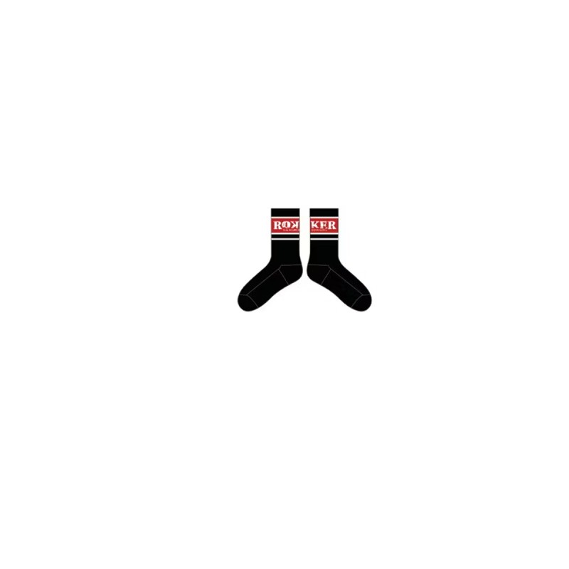 ROKKER SOCKEN CLASSIC BLACK-RED