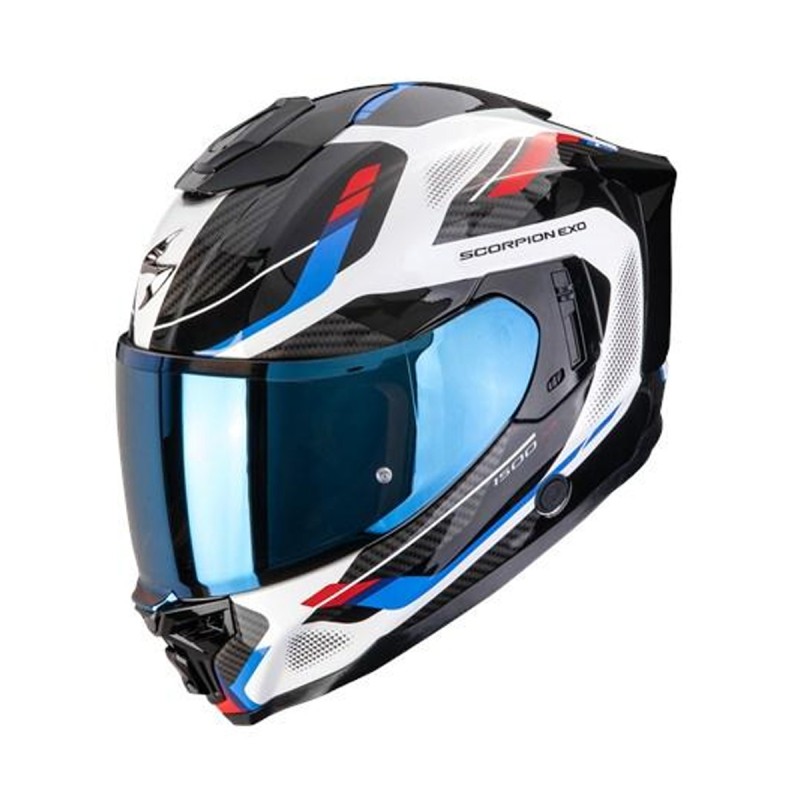 SCORPION EXO-1500 AIR SLEEK WHITE RED BLUE SCORPION EXO-1500 AIR SLEEK WHITE RED BLUE