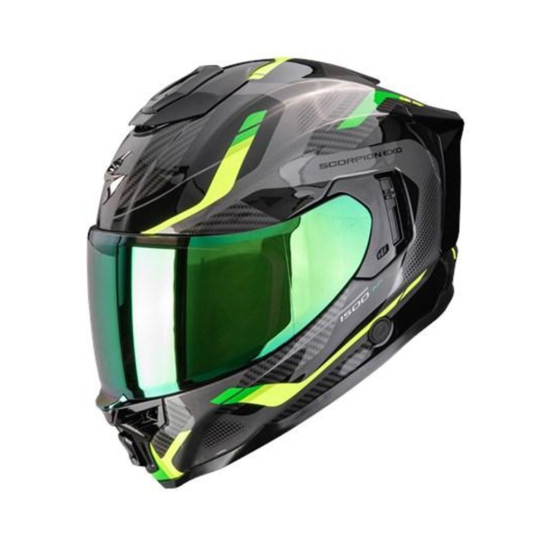 SCORPION EXO-1500 AIR SLEEK BLACK GREEN SCORPION EXO-1500 AIR SLEEK BLACK GREEN