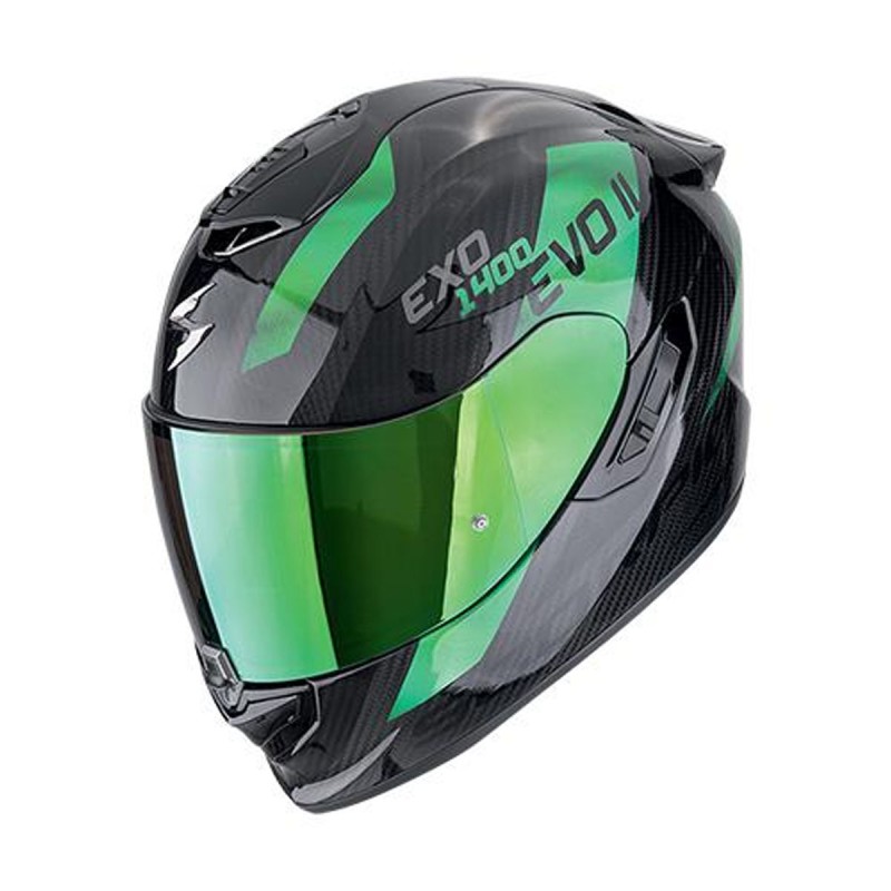 SCORPION EXO-1400 EVO II AIR CARBON PLATTED GREEN SCORPION EXO-1400 EVO II AIR CARBON PLATTED GREEN